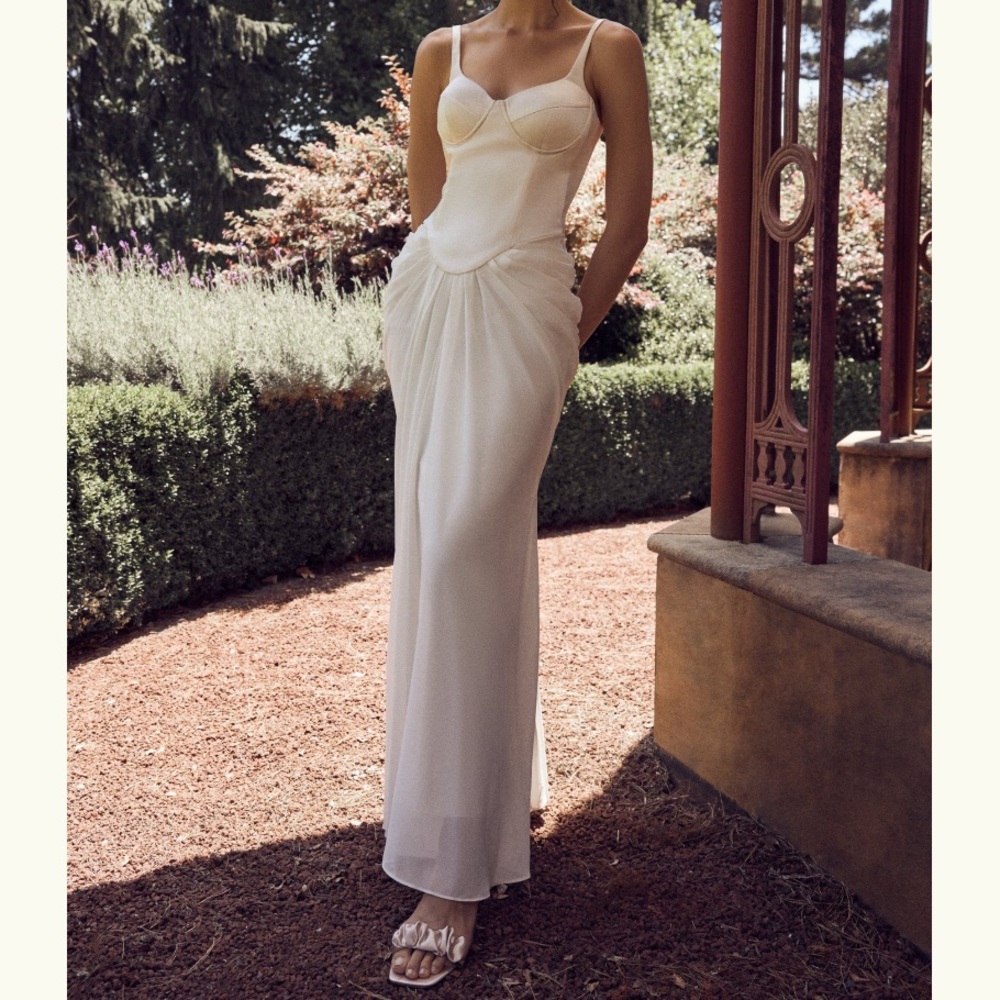 Meshki Leila Ivory Maxi Dress